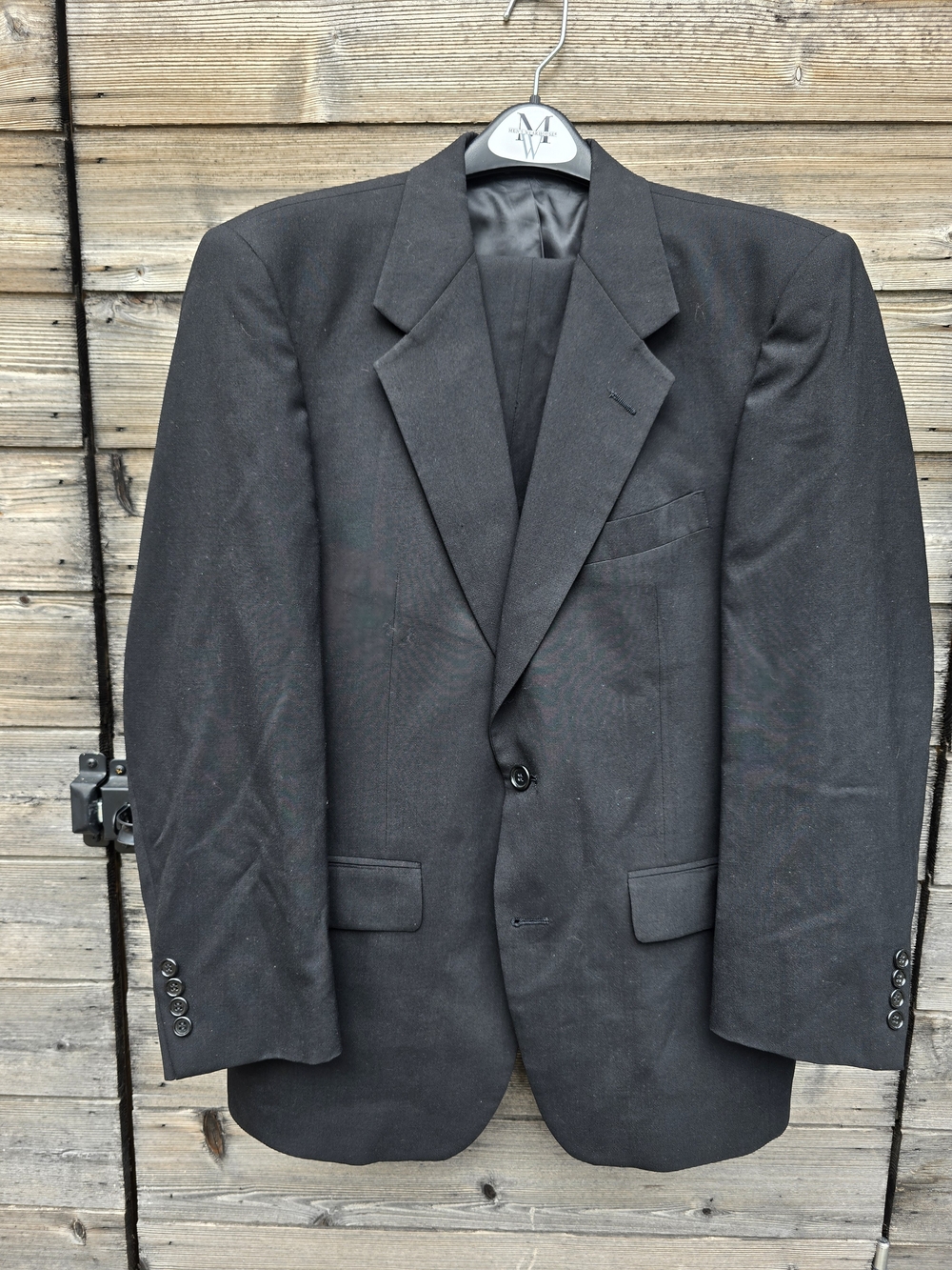 Evan Picone Men's Black Single-Button Suit Jacket